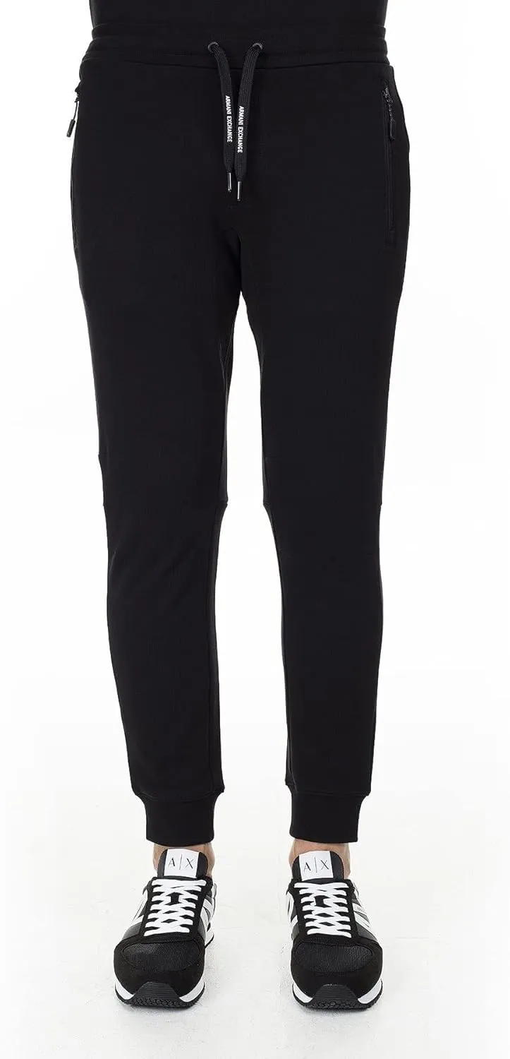 Armani Exchange Men's Drawstring Jogger with Zip Pockets