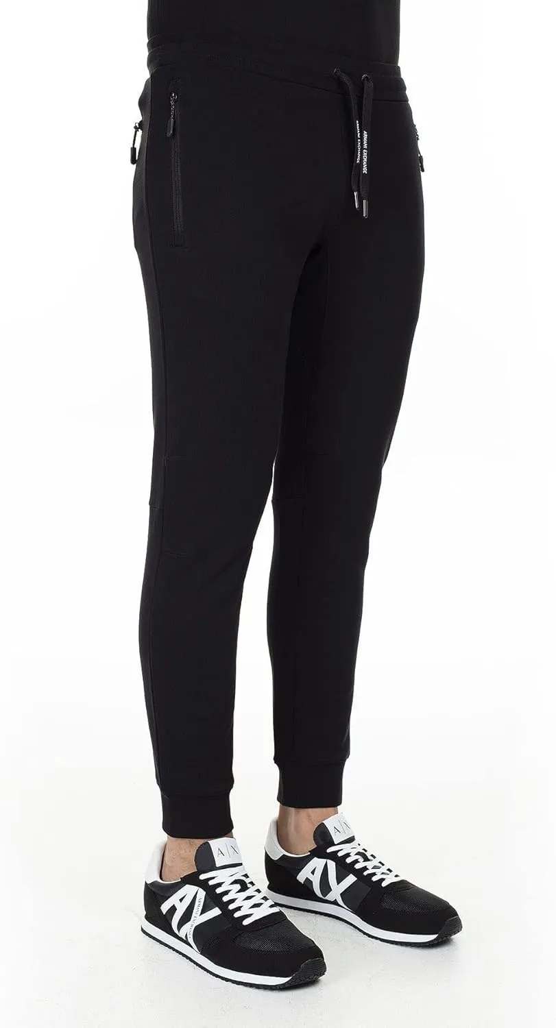 Armani Exchange Men's Drawstring Jogger with Zip Pockets