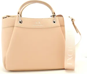 Armani Exchange Wave Large Tote with Webb Strap