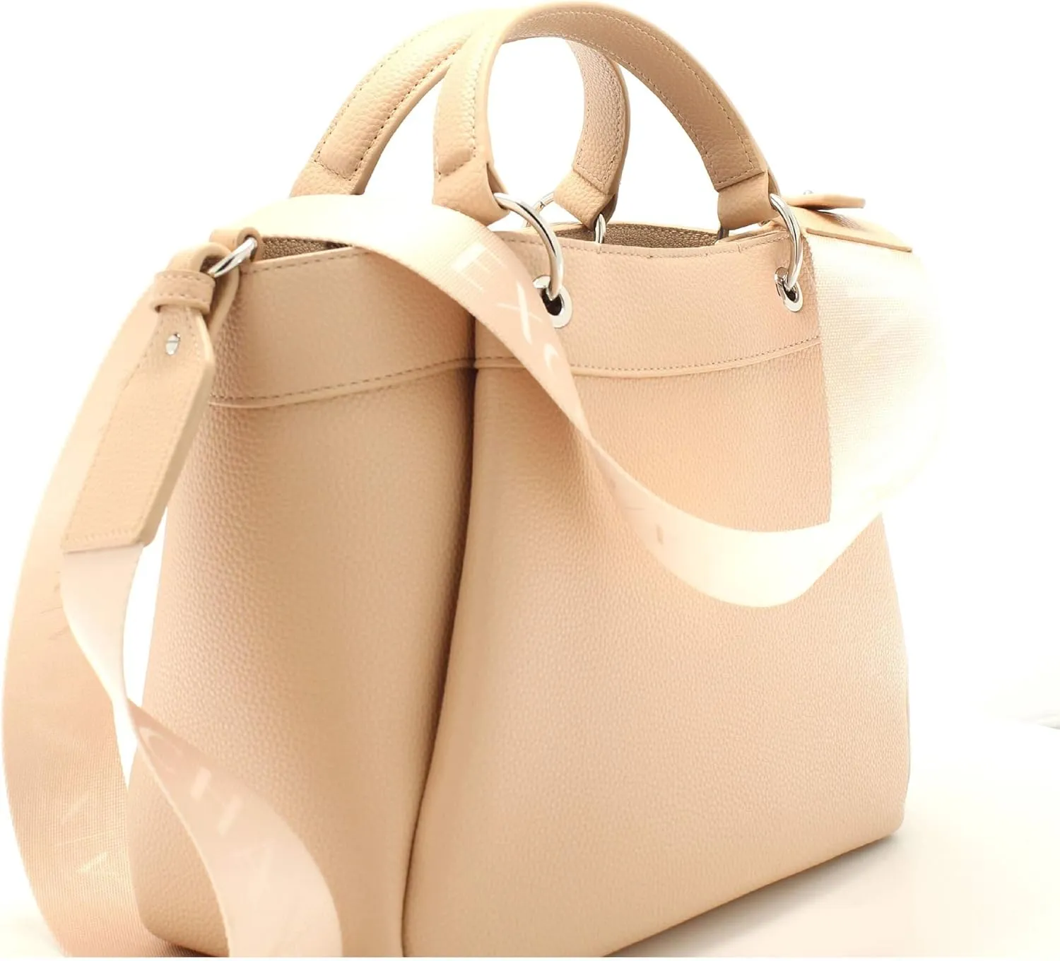 Armani Exchange Wave Large Tote with Webb Strap