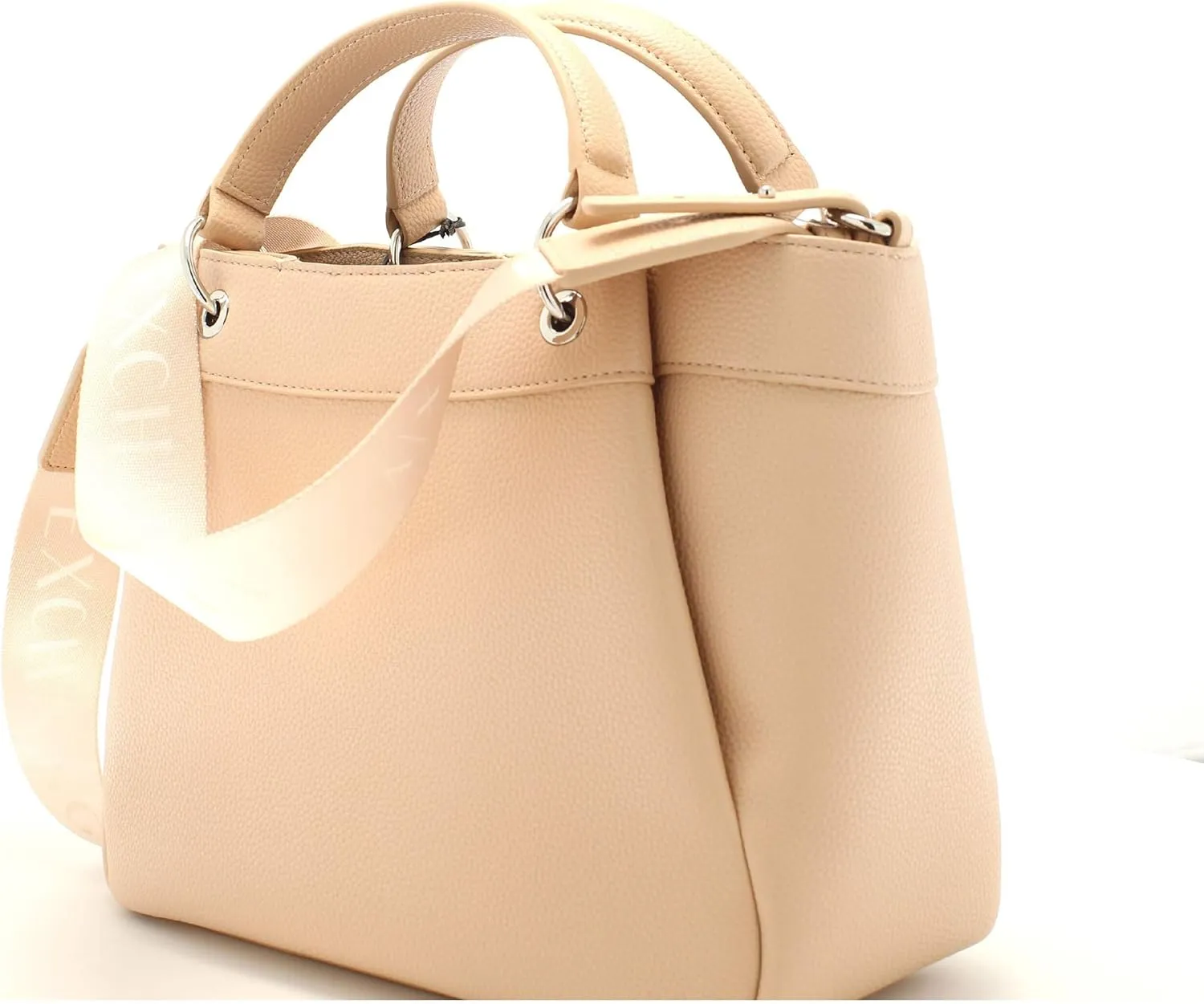 Armani Exchange Wave Large Tote with Webb Strap