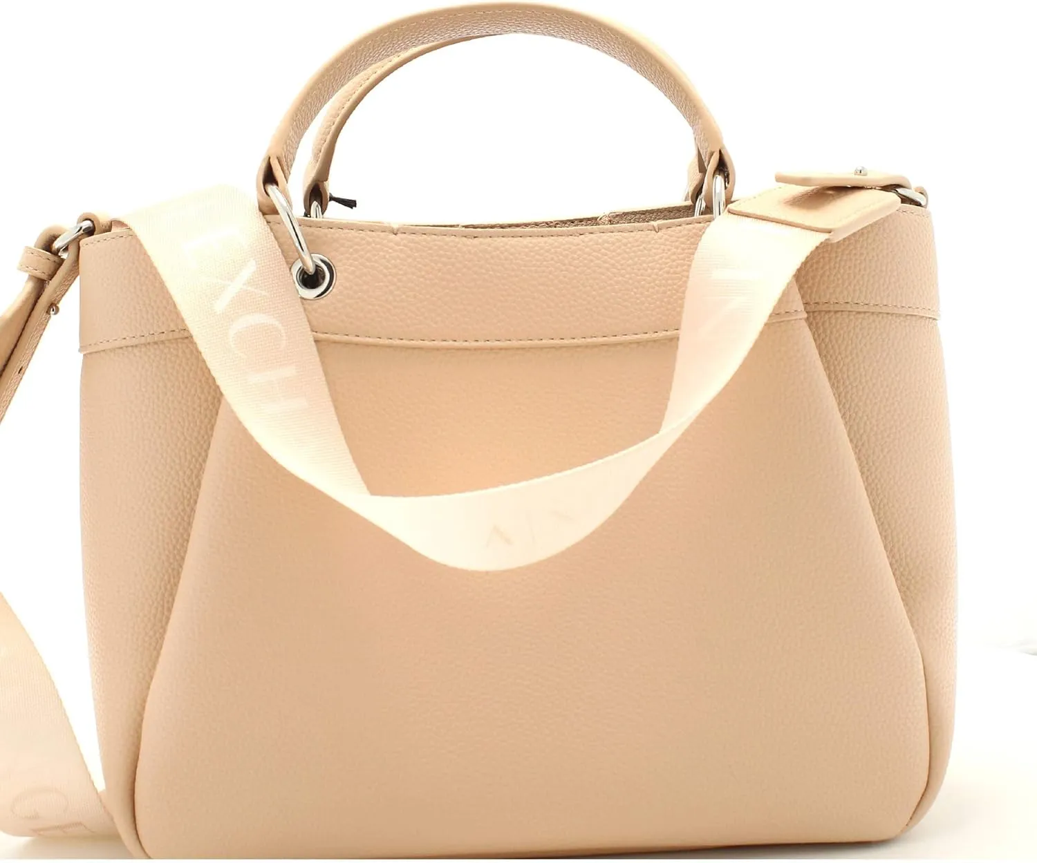 Armani Exchange Wave Large Tote with Webb Strap