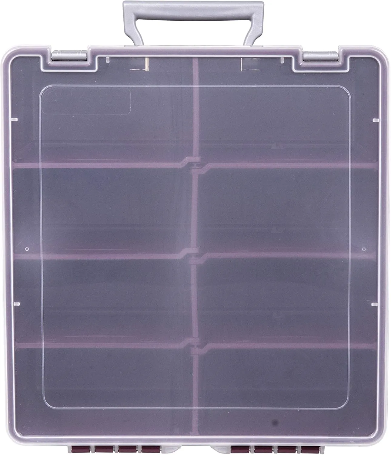 ArtBin Super Satchel Compartment Box - Stackable Durable Art Storage with 8 Removable Compartments, Smart Closure, and Portable Design for Craft Supplies, Threads, Ribbons, Paint Tubes