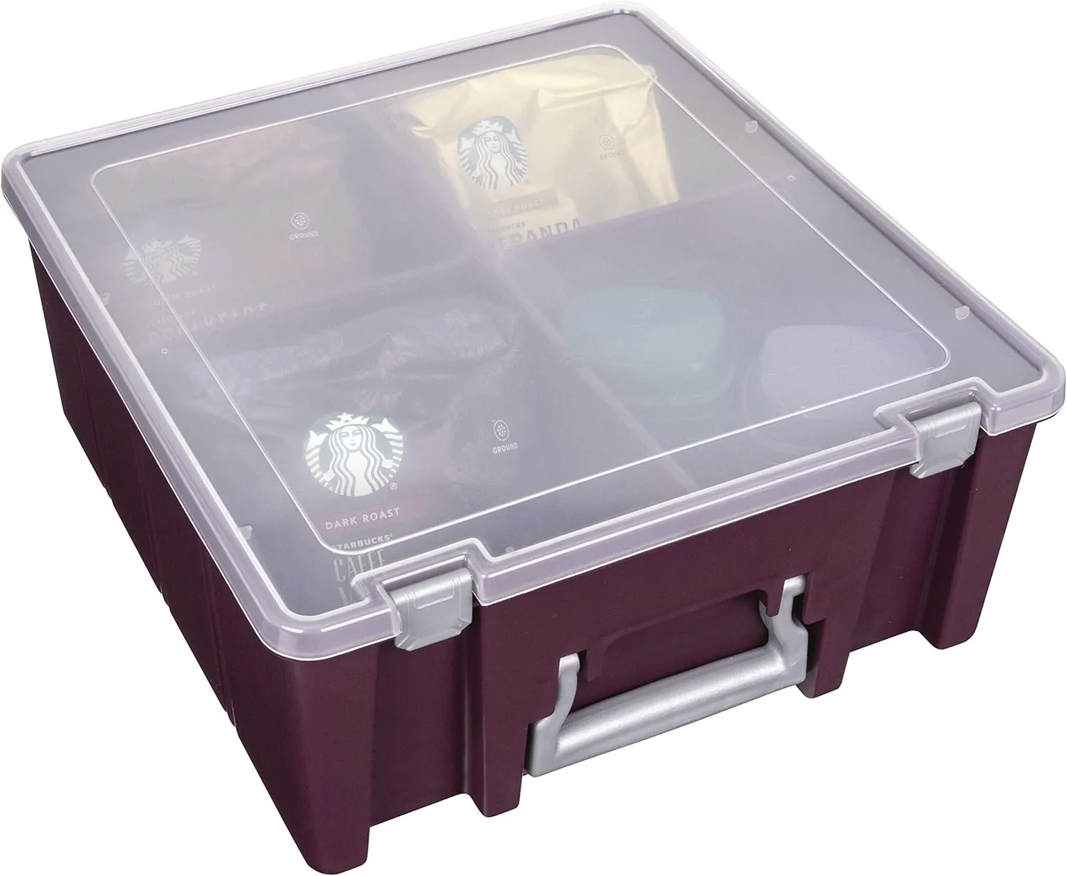ArtBin Super Satchel Compartment Box - Stackable Durable Art Storage with 8 Removable Compartments, Smart Closure, and Portable Design for Craft Supplies, Threads, Ribbons, Paint Tubes