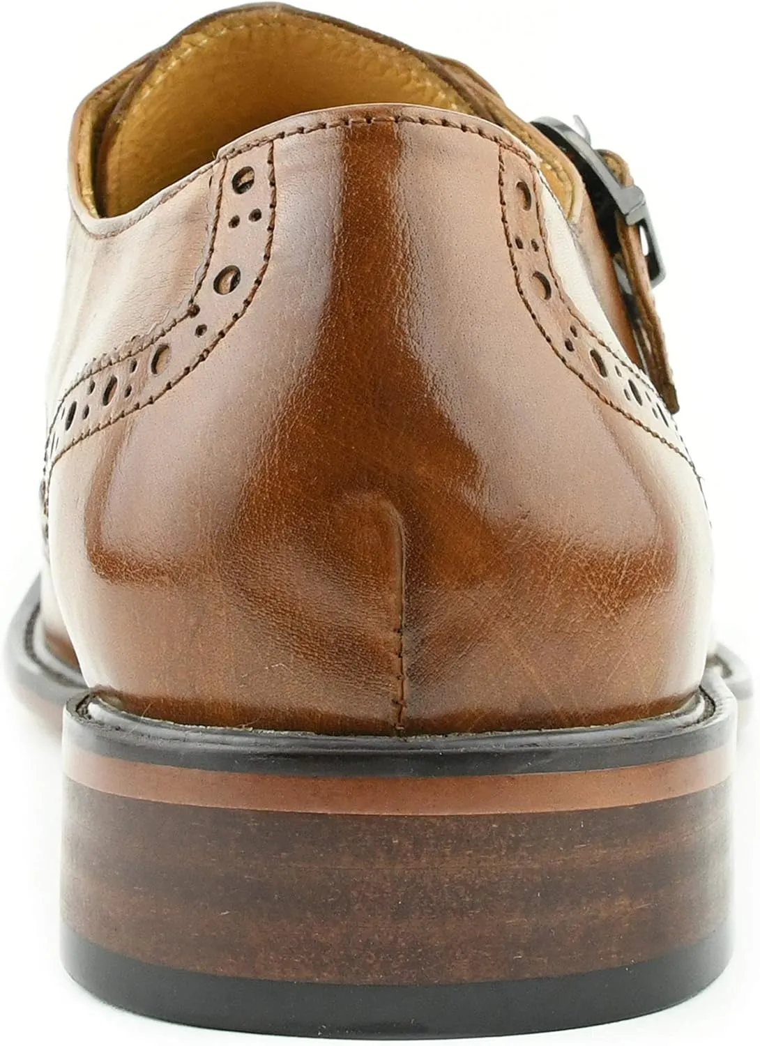 Asher Green AG119 - Men's Dress Shoes, Formal Mens Shoes - Genuine Leather Shoes for Men - Men's Wingtips - Triple Monk Strap Mens Shoes