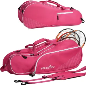 Athletico 6 Racquet Tennis Bag | Padded to Protect Rackets & Lightweight | Professional or Beginner Tennis Players | Unisex Design for Men, Women, Youth and Adults