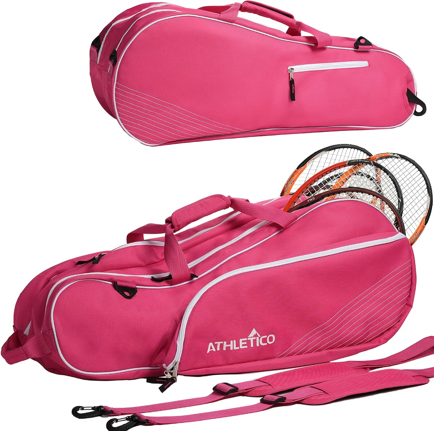 Athletico 6 Racquet Tennis Bag | Padded to Protect Rackets & Lightweight | Professional or Beginner Tennis Players | Unisex Design for Men, Women, Youth and Adults