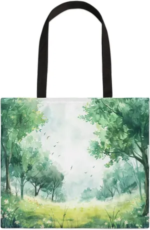 Autumn Park Trees Fall Foliages Canvas Tote Bag for Women Men Stylish Tote Handbag Shoulder Bag Reusable Grocery Bag
