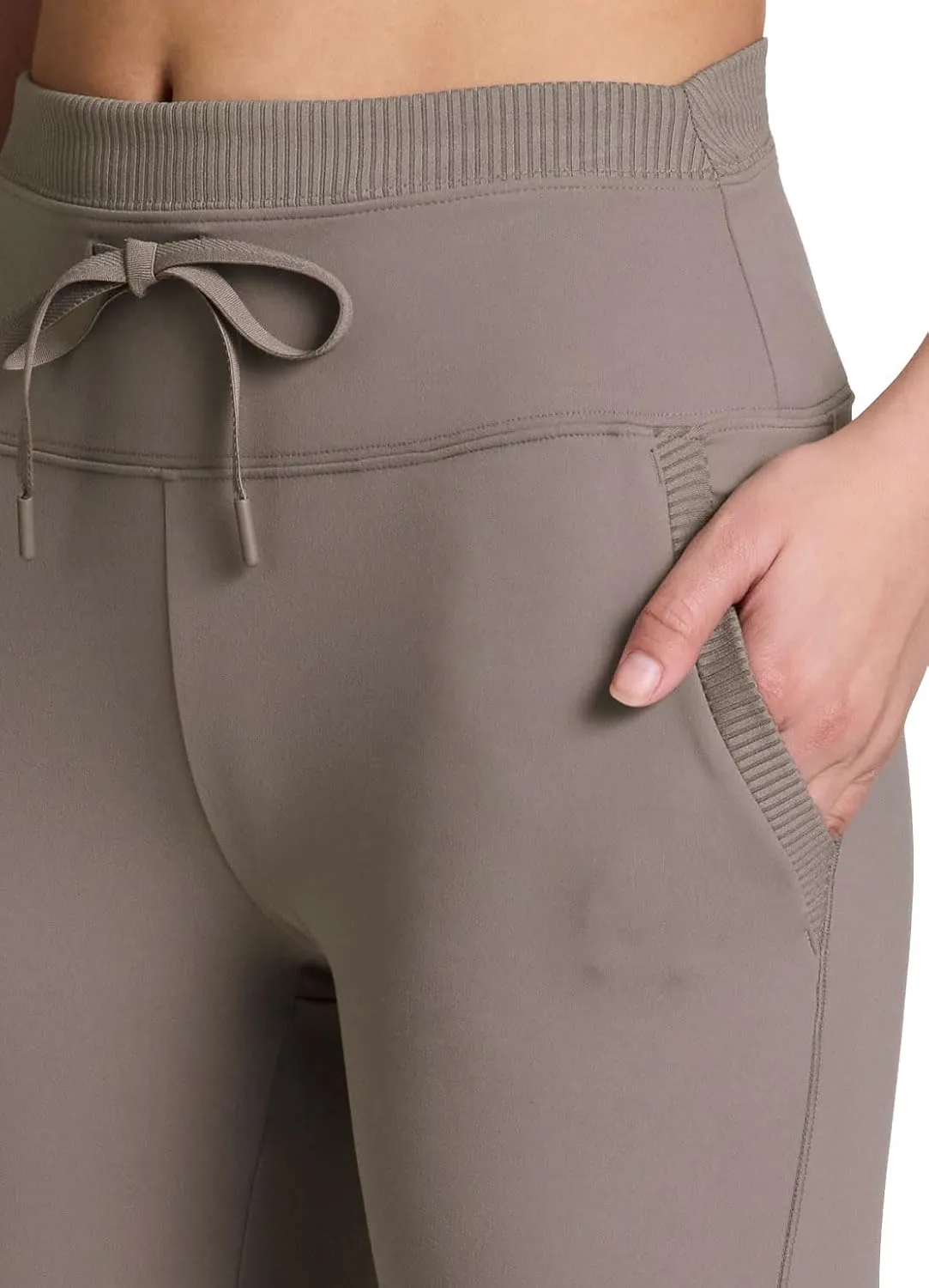 Avalanche Women's Drawstring Waist Gym Hiking Legging Fitted Jogger with Pockets