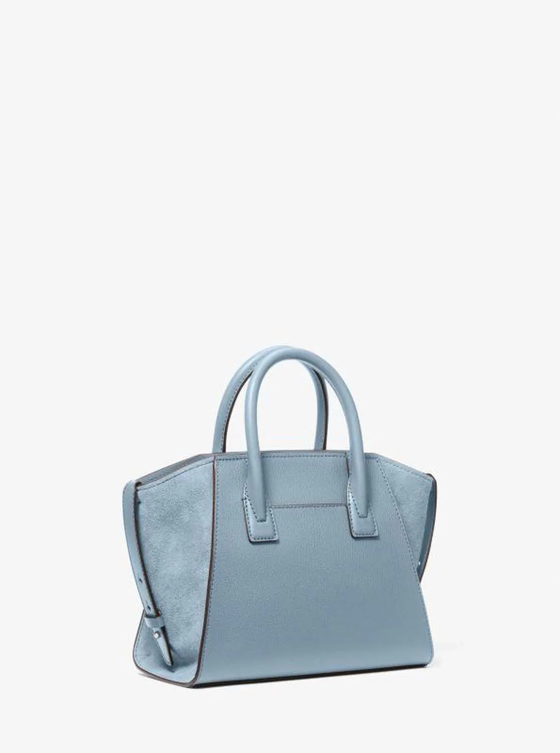 Avril Small Leather and Suede Satchel