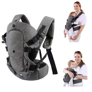 Baby Carrier, Adjustable Baby Carrier Newborn to Toddler Ergonomic Cozy and Lightweight 4-in-1 Toddler Carrier for Newborn, Infant(Grey)