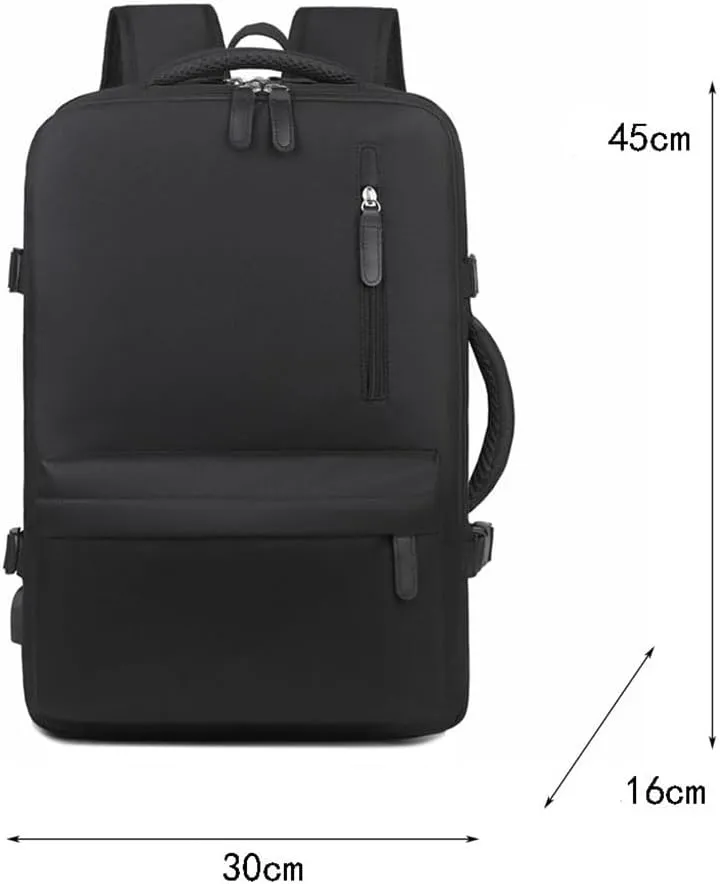 Backpack with expandable capacity for business, travel, and large capacity backpack(D)