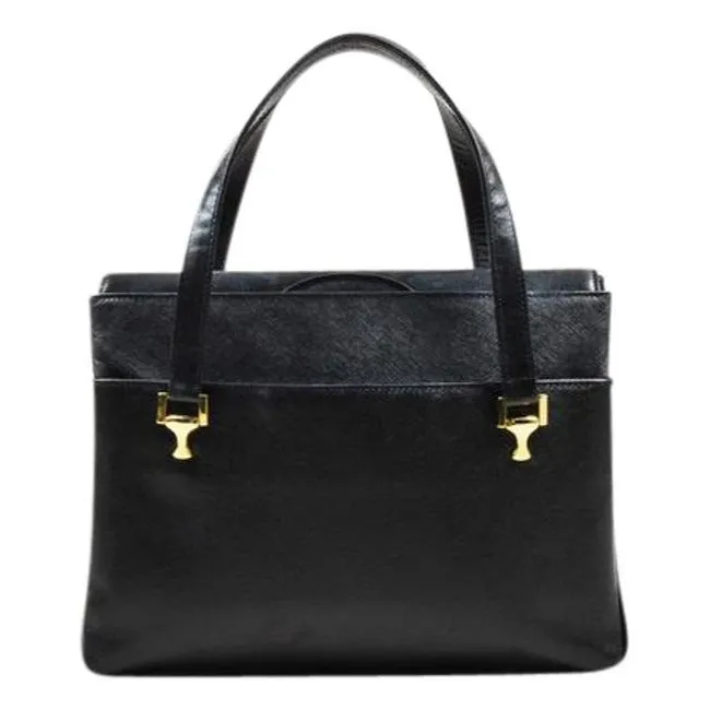 Bag Textured Gucci Patent Shoulder Coated Satisfaction guaranteed Leather Instant Vintage Black