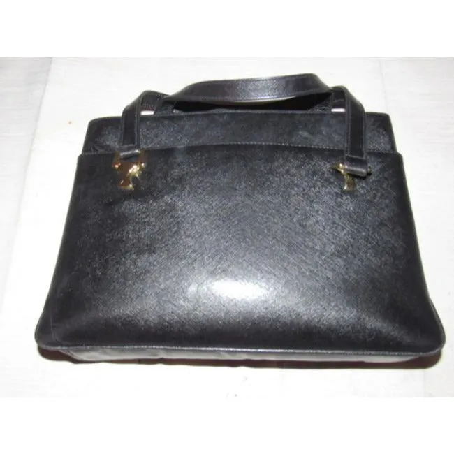 Bag Textured Gucci Patent Shoulder Coated Satisfaction guaranteed Leather Instant Vintage Black