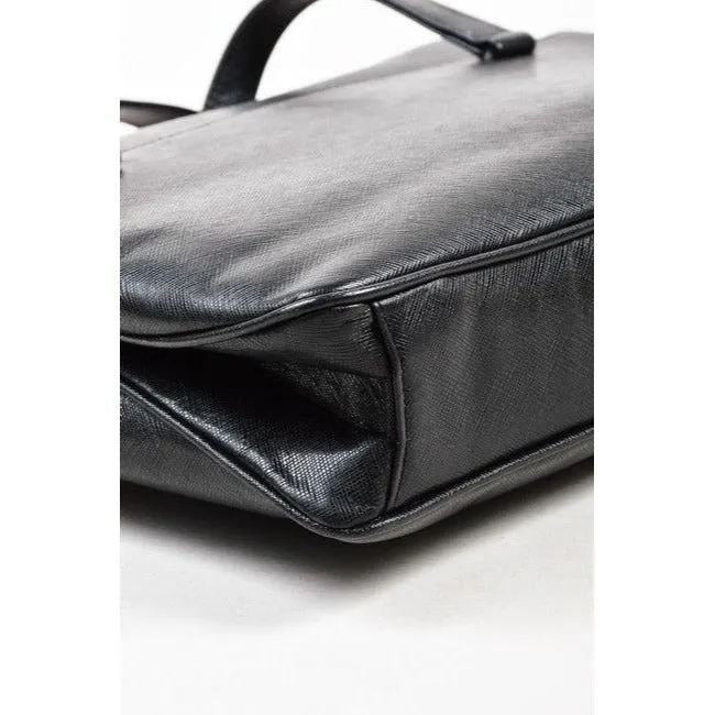 Bag Textured Gucci Patent Shoulder Coated Satisfaction guaranteed Leather Instant Vintage Black