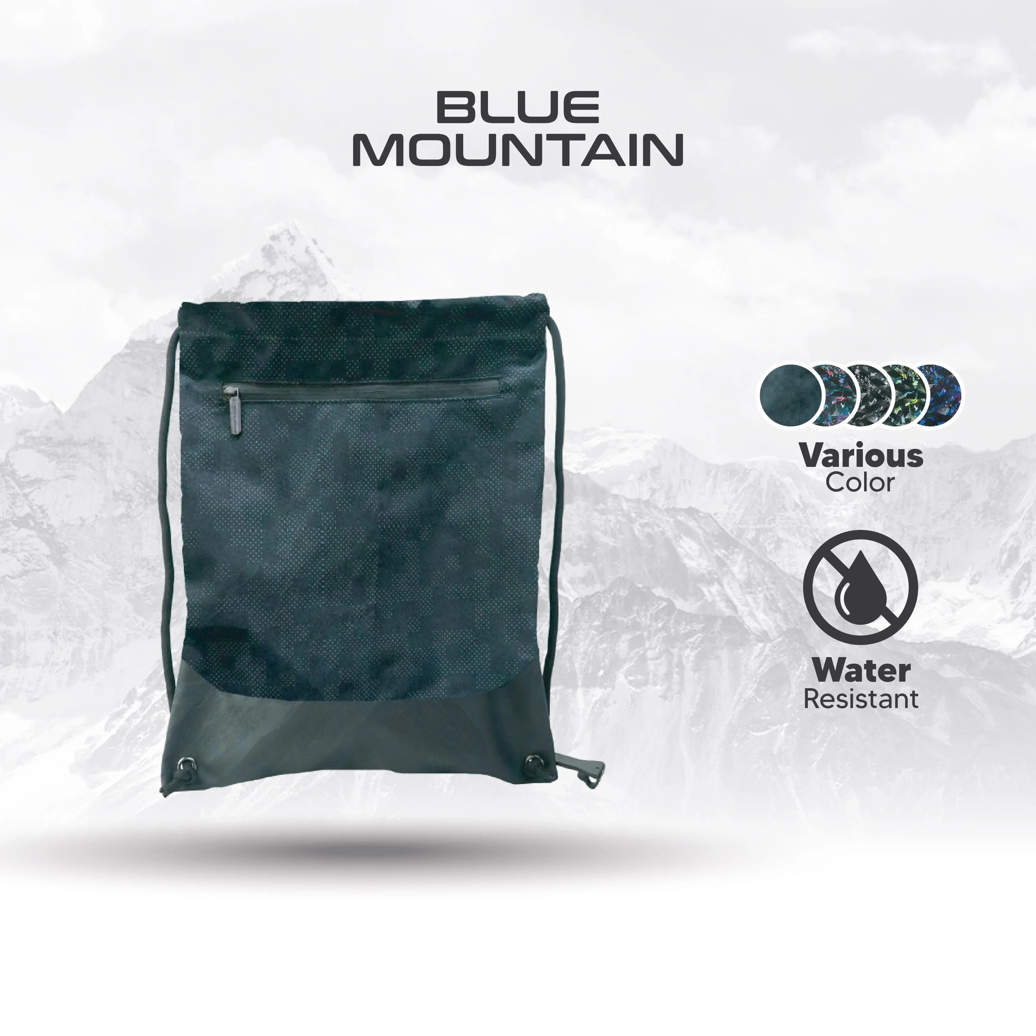 Bag2u Polyester Drawstring Bag Waterproof Outdoor Sport Bag Sport Backpack for Gym Hiking Marathon Bag Beg Sukan