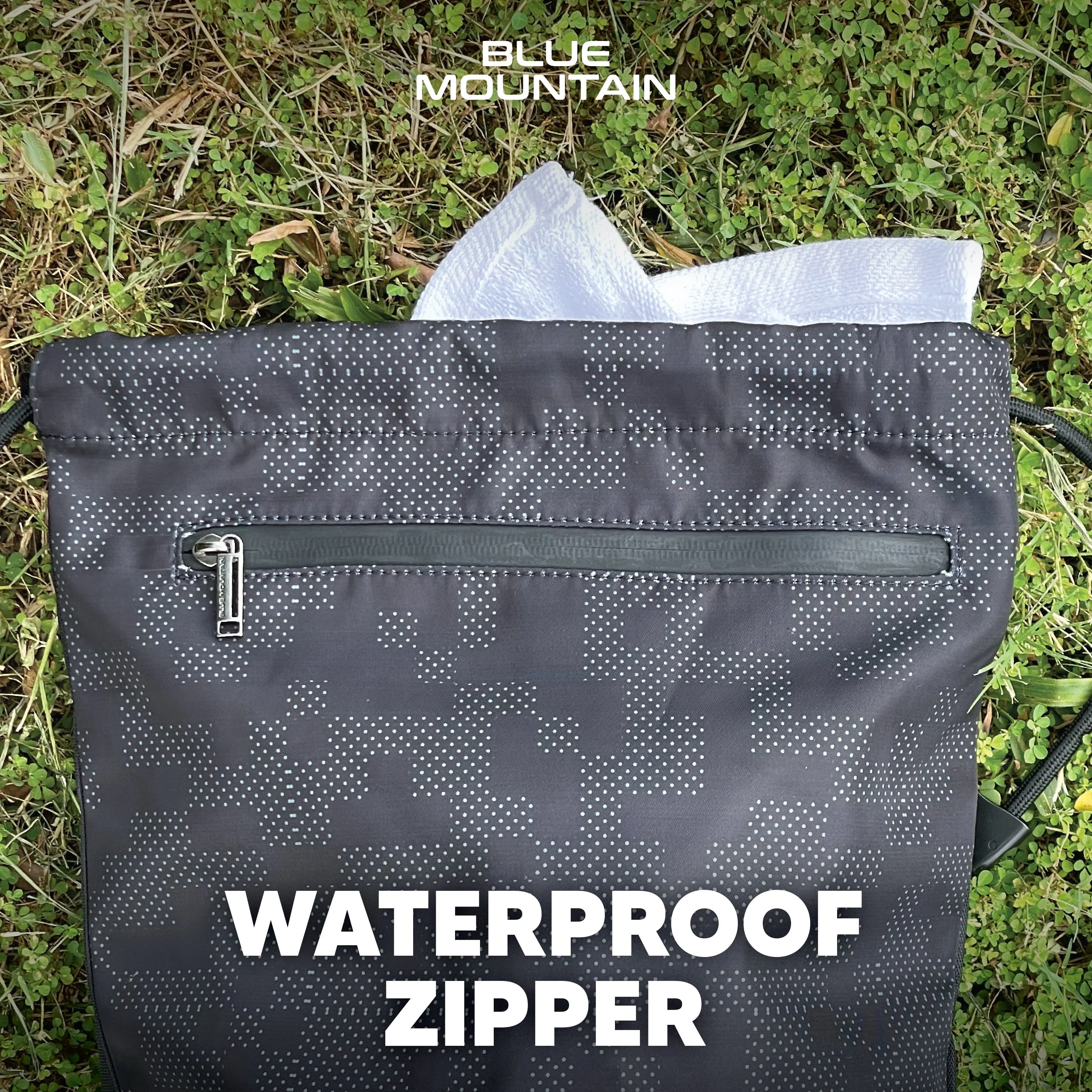Bag2u Polyester Drawstring Bag Waterproof Outdoor Sport Bag Sport Backpack for Gym Hiking Marathon Bag Beg Sukan