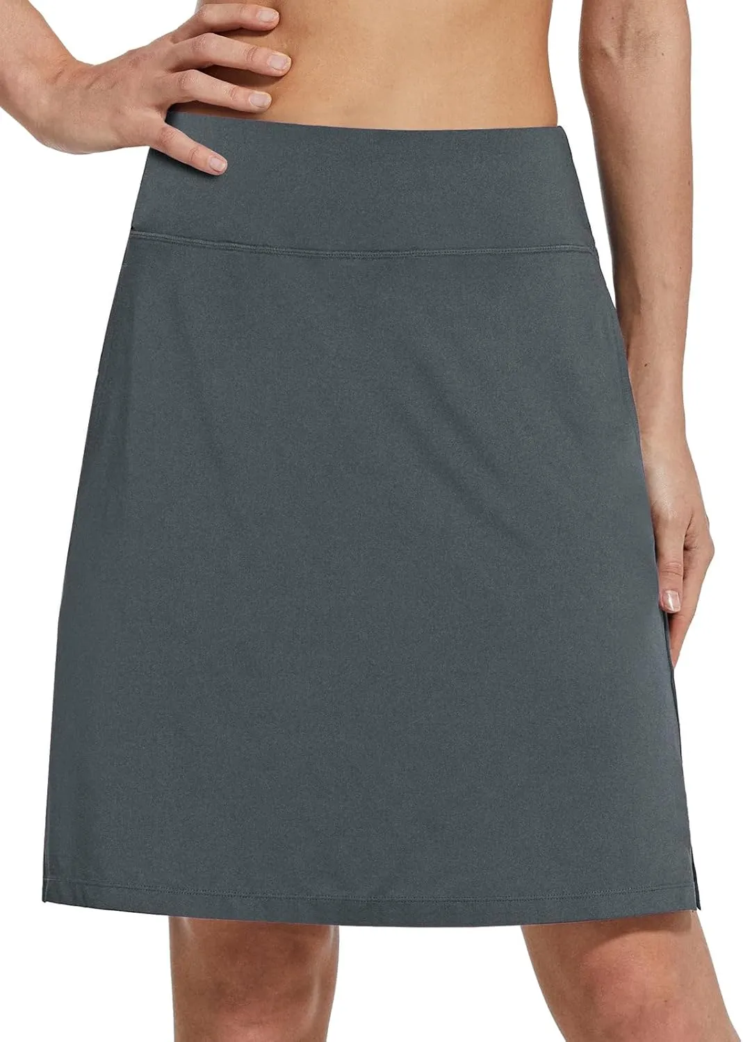 baleaf Women's 20" Golf Skirts Knee Length Skorts Athletic Modest Long Active Casual Pockets UV Protection