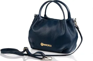 Baroncelli Italian Leather Purse for Women Genuine Soft Leather Medium Size Shoulder Crossbody Bag Made in Italy