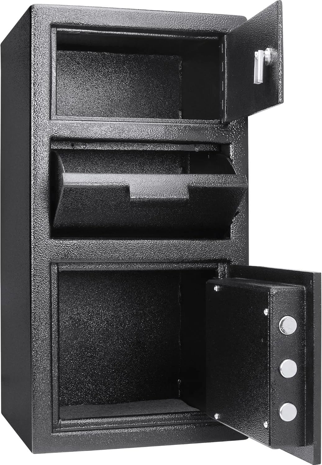 Barska Advanced Digital Keypad Compact Depository Drop Safe with Master Code   5 Codes & Dual User Mode, Black, 0.72/0.78 Cubic Ft