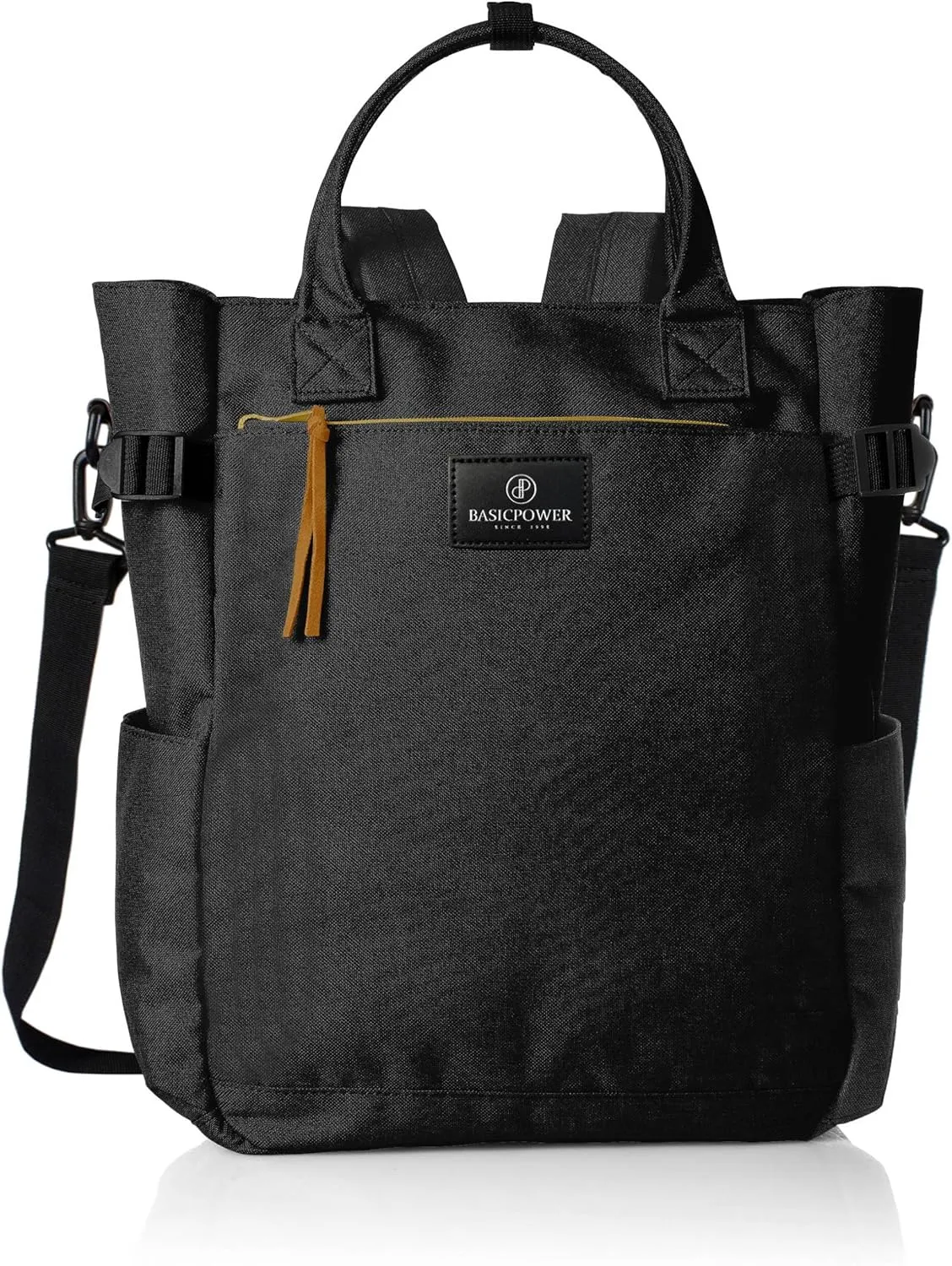 BASICPOWER Backpack Purse for Women Tote Bag Travel Laptop Bookbag Work Nurse Teacher Bag 15.6-in Computer Black