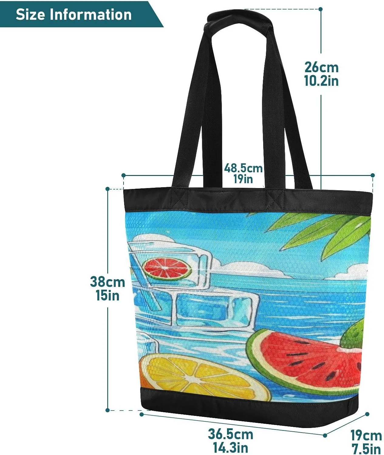 Beach Bag for Women Waterproof Sandproof Mesh Beach Tote Bag with Zipper and Pockets 1A
