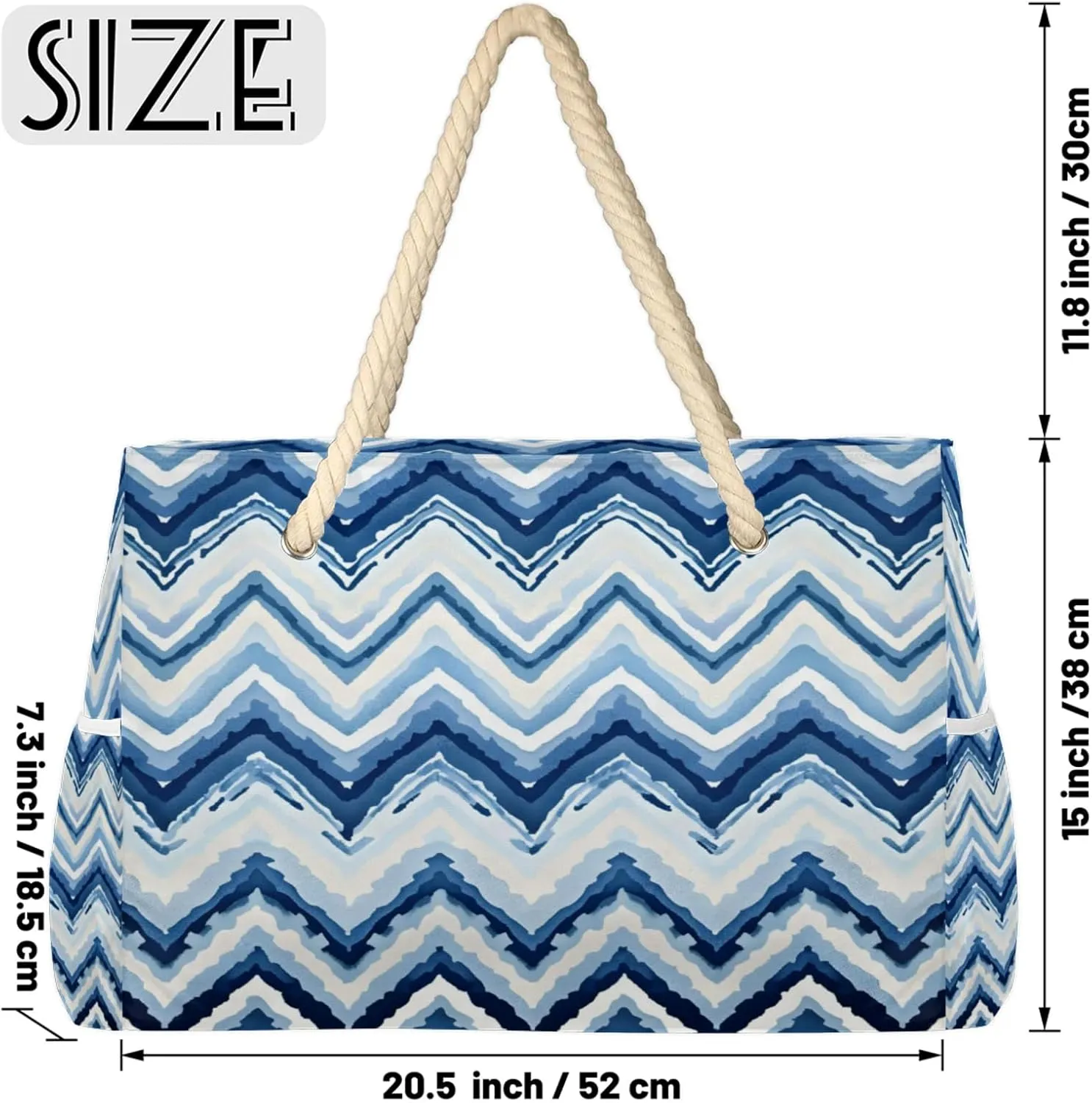 Beach Bags for Women Large Beach Tote Bag, Waterproof Sandproof Swim Pool Bag with Zipper