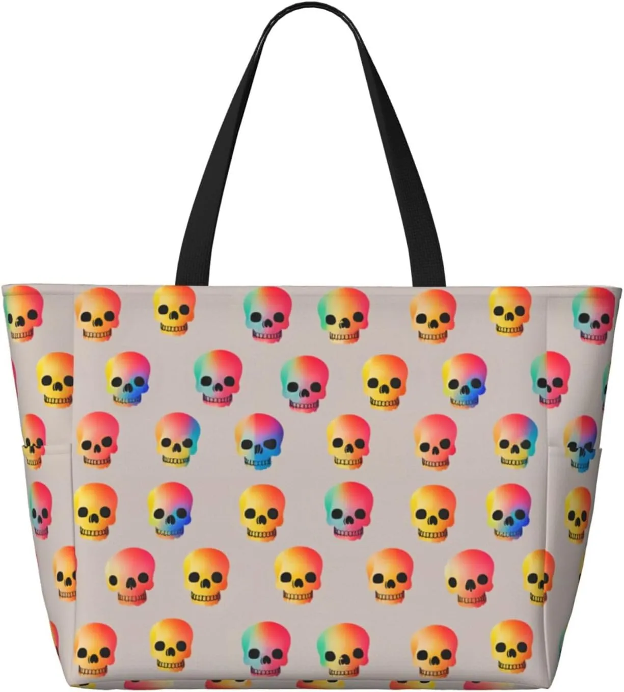 Beach Bags for Women Waterproof Sandproof Tote Bag, Large Beach Bag with Zipper for Gym Travel Vocation