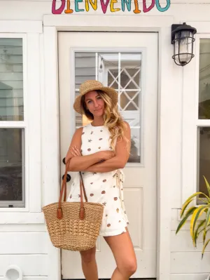 Beachly - St. Barths Raffia Tote - Neutral