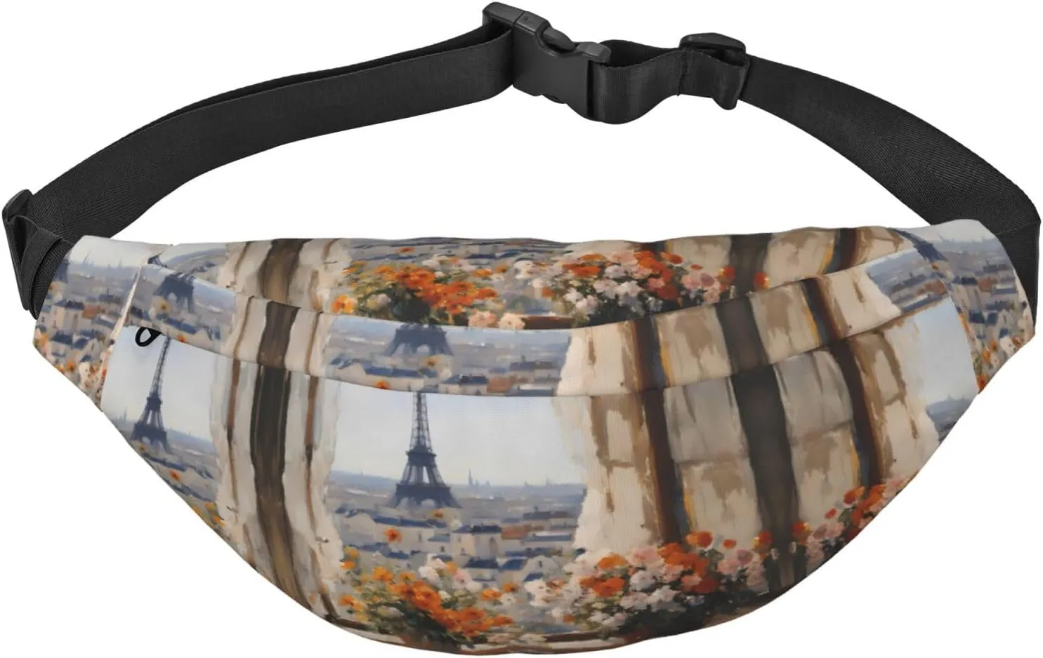 beautiful pylons in the distance Boys large waist bag, travel crossbody waist bag, suitable for enjoying sports, running, cycling, travel, fishing