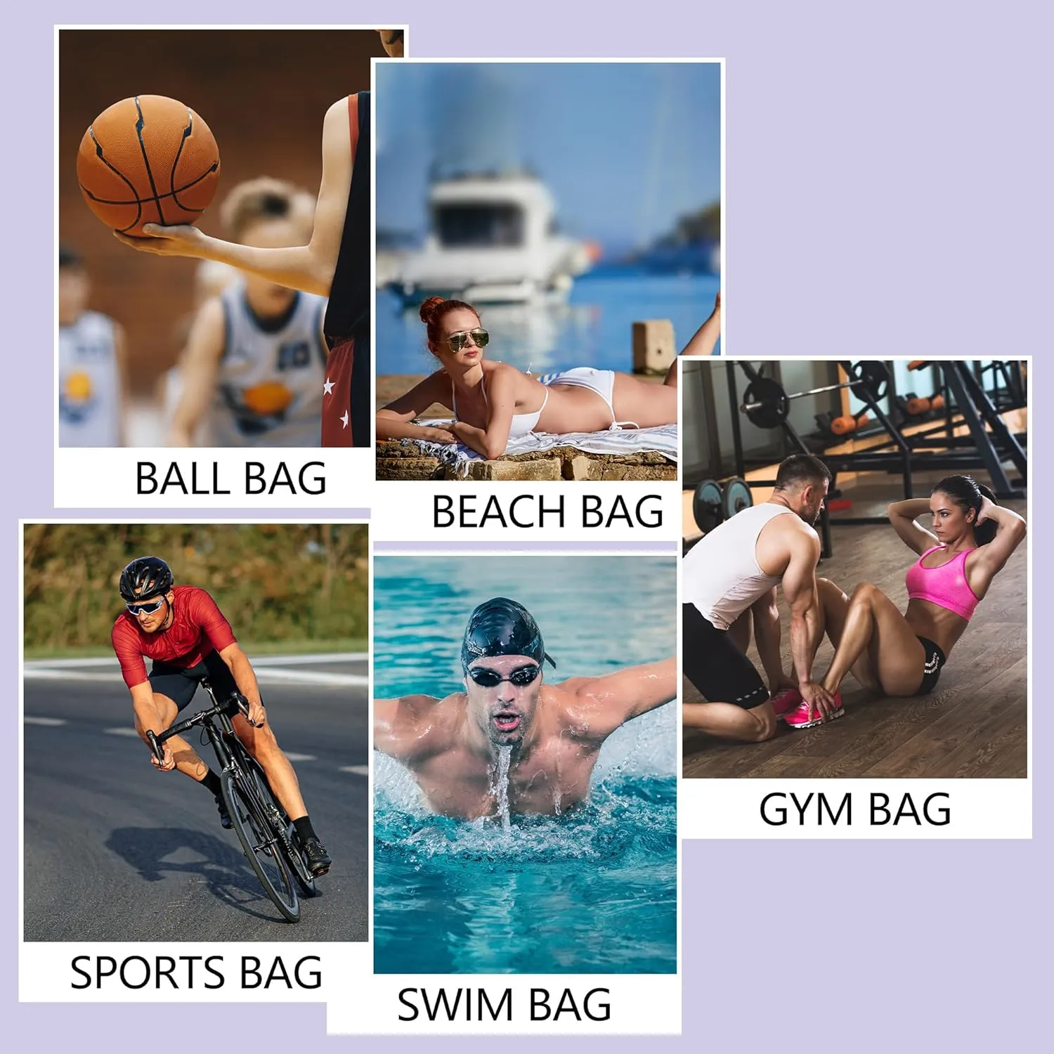 BeeGreen Drawstring Backpack for Men Women Athletic Gym Sports Workout Beach Swim …