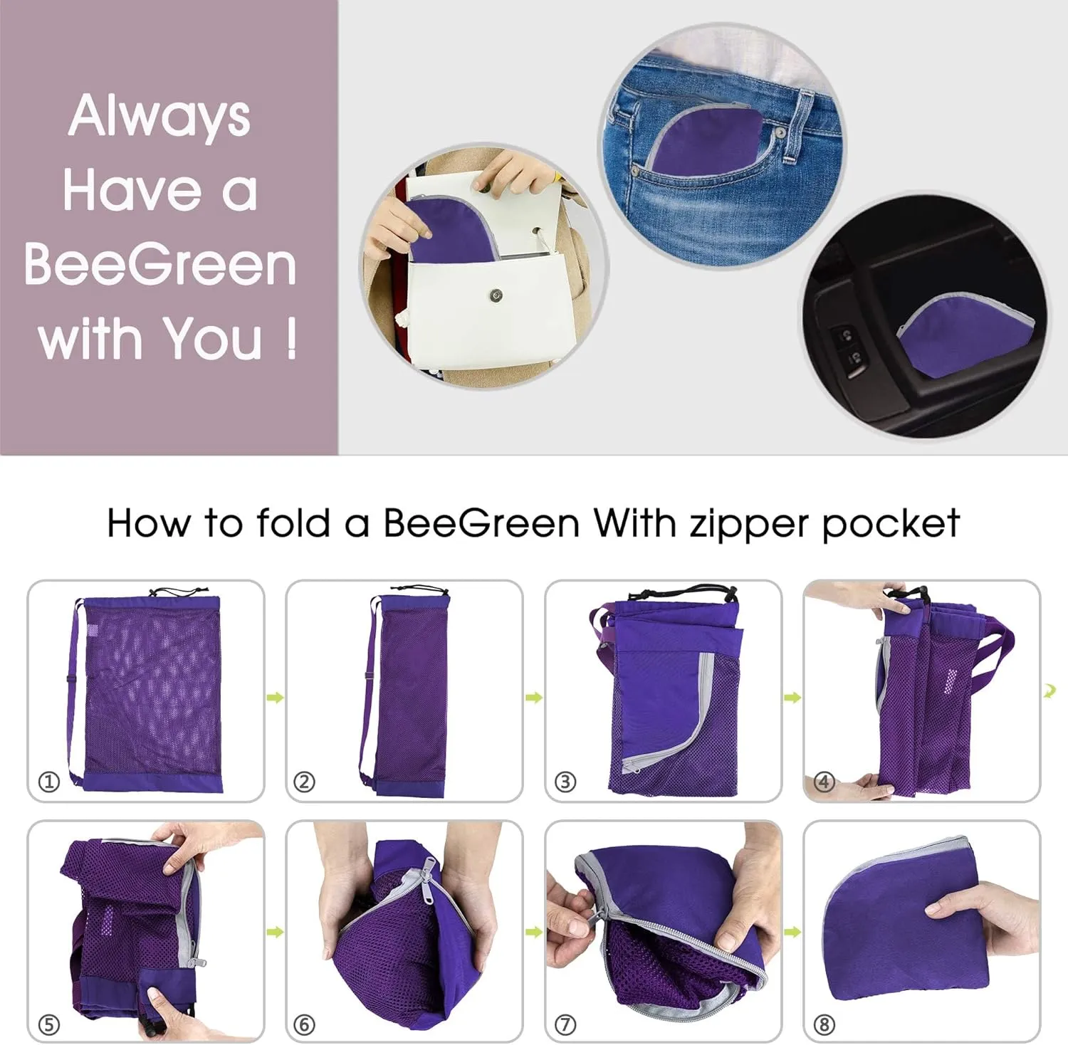 BeeGreen Drawstring Bags Backapck for Men Women Athletic Gym Sports Workout Beach Swim