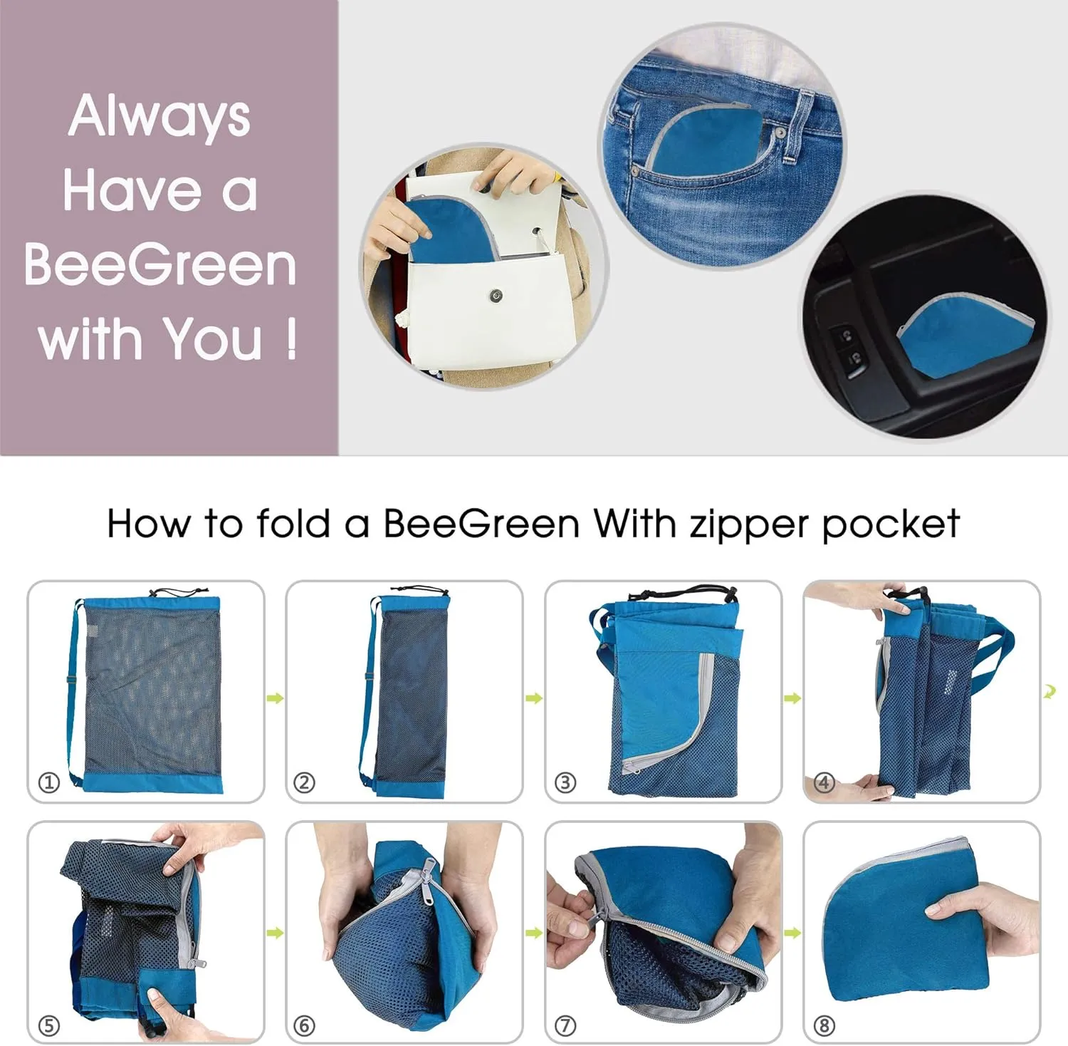 BeeGreen Drawstring Bags Backapck for Men Women Athletic Gym Sports Workout Beach Swim