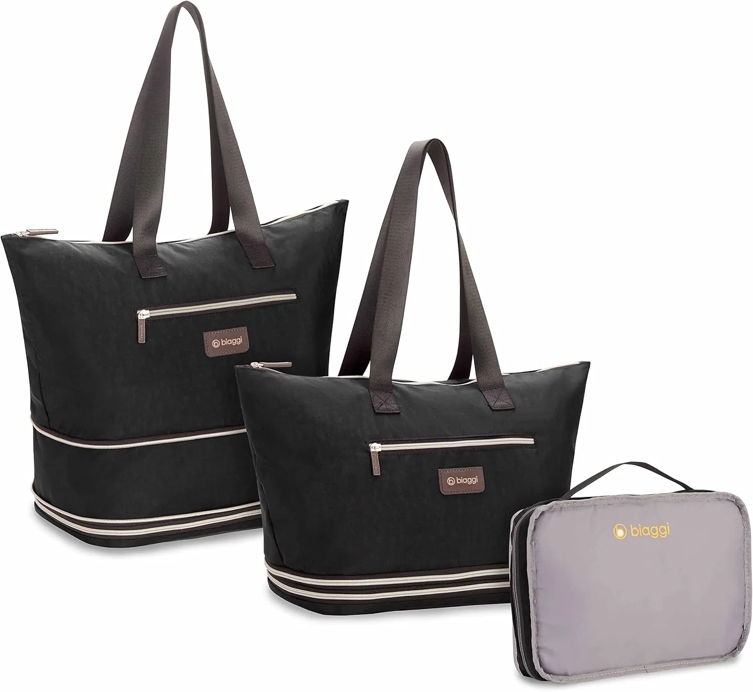 biaggi ZipSak Boost! Foldable Travel Tote – Lightweight, TSA Approved, Convertible Carryall for Airplane, Gym, Weekender