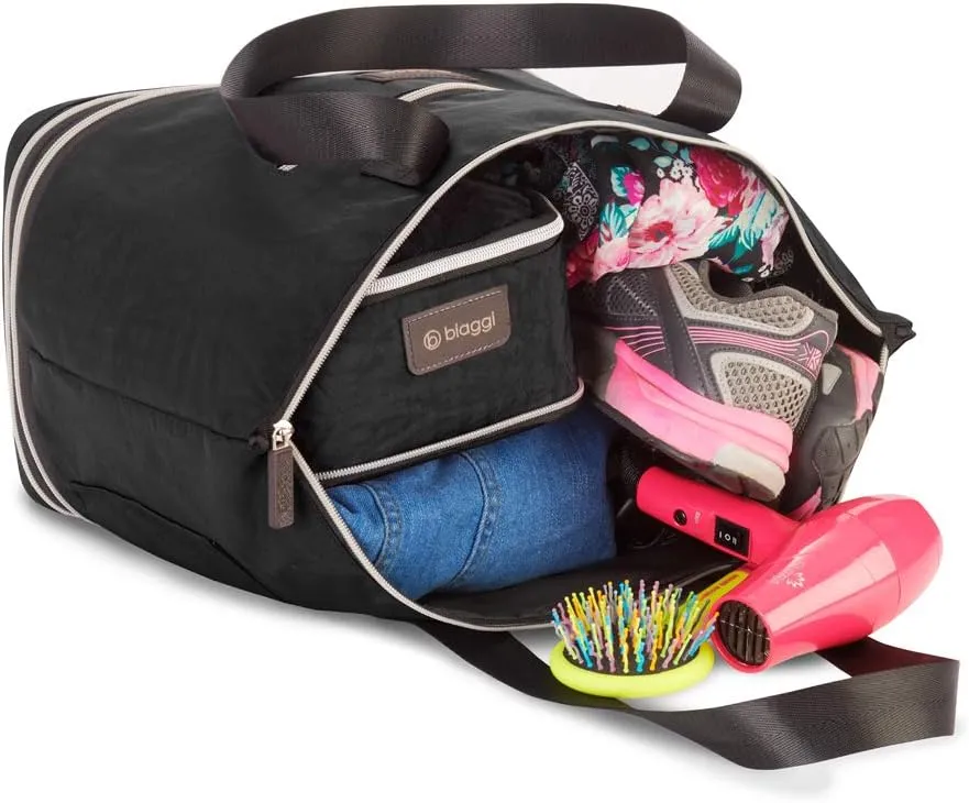 biaggi ZipSak Boost! Foldable Travel Tote – Lightweight, TSA Approved, Convertible Carryall for Airplane, Gym, Weekender