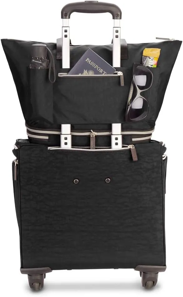 biaggi ZipSak Boost! Foldable Travel Tote – Lightweight, TSA Approved, Convertible Carryall for Airplane, Gym, Weekender