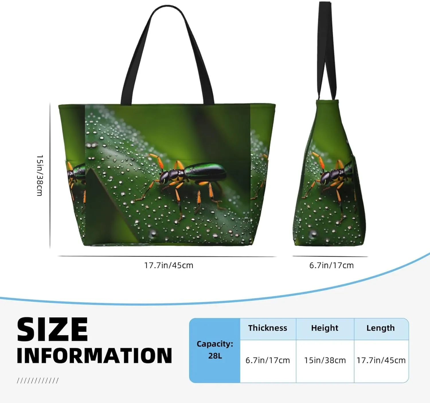 Black And White Panda Face Spacious Large Capacity Beach Travel Bag - Foldable Beach Bag Tote Bag With Zipper