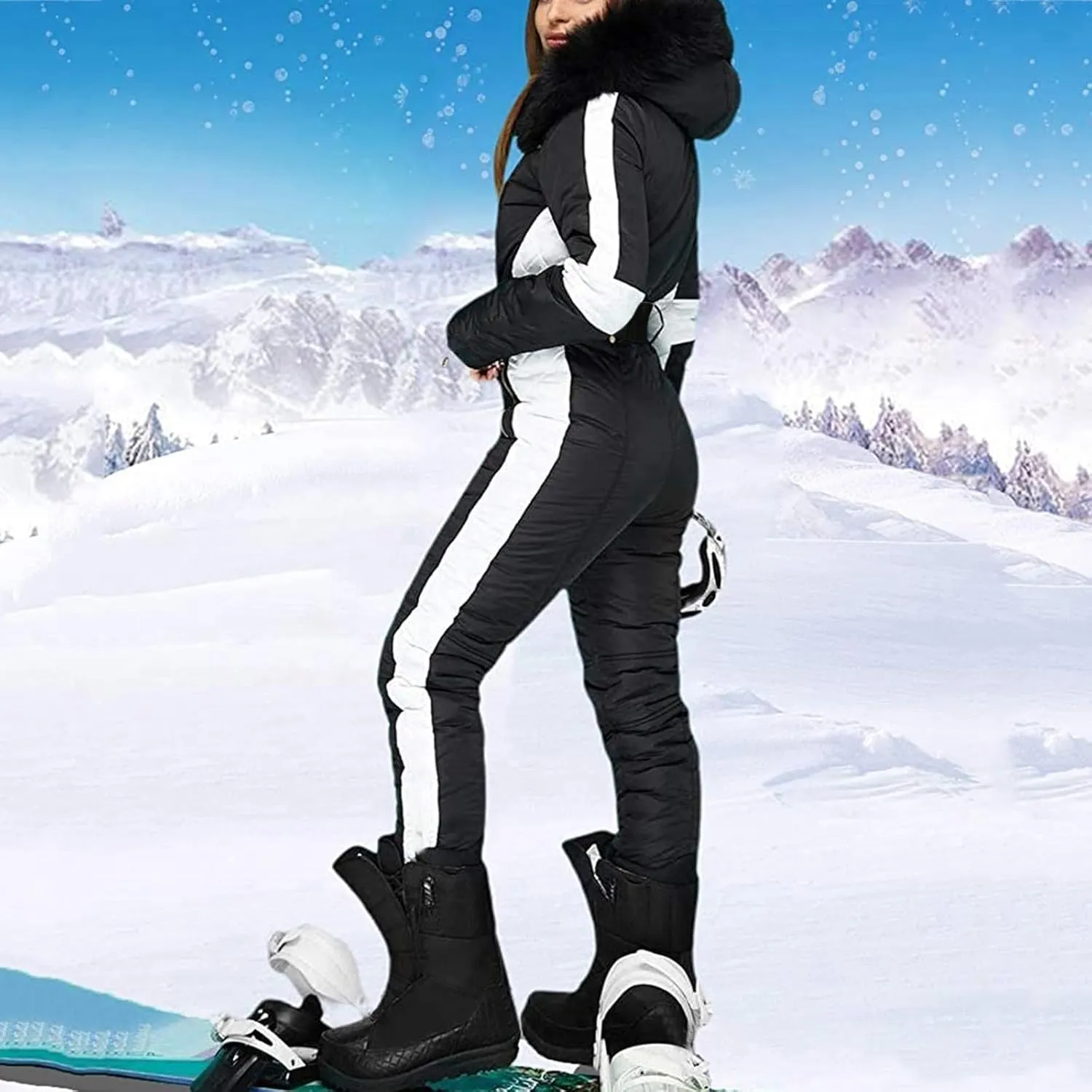 Black Puffer Vest Women Jacket Hooded Windproof Winter Coat with Recycled Insulation Winter Slim Short Hooded Warm