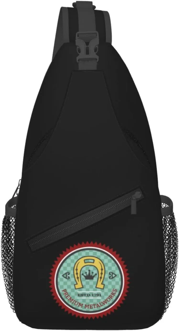 Blacksmith's Badge Of Honour Crossbody Bags For Women Men Chest Backpack Gym Shoulder Bag Travel Outdoor Sports Casual Crossbody Bags