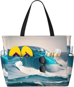 Blooming orchids portable travel bag large capacity luggage bag beach bag dry and wet separation gym bag lightweight