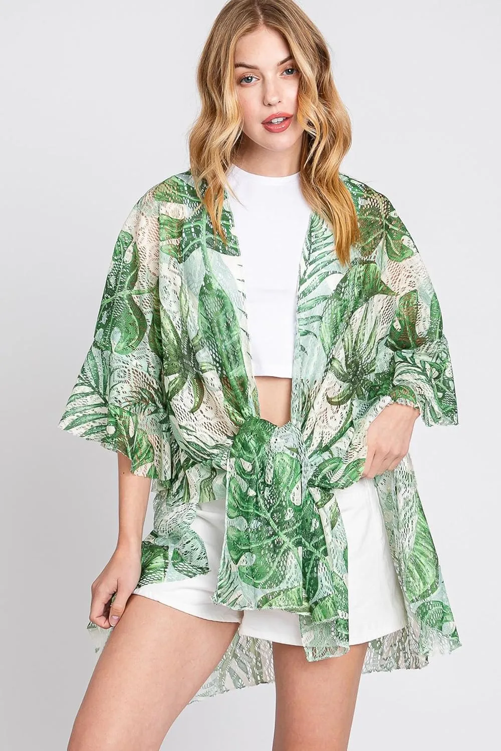 Bohemian Versatile Open Shawl Cardigan - Kimono Ruana, Convertible Poncho Blanket Vest, Sheer Beach Cover Up