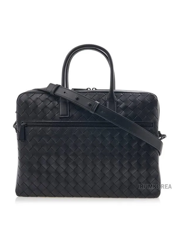 Bottega Veneta Intrecciato Briefcase Black