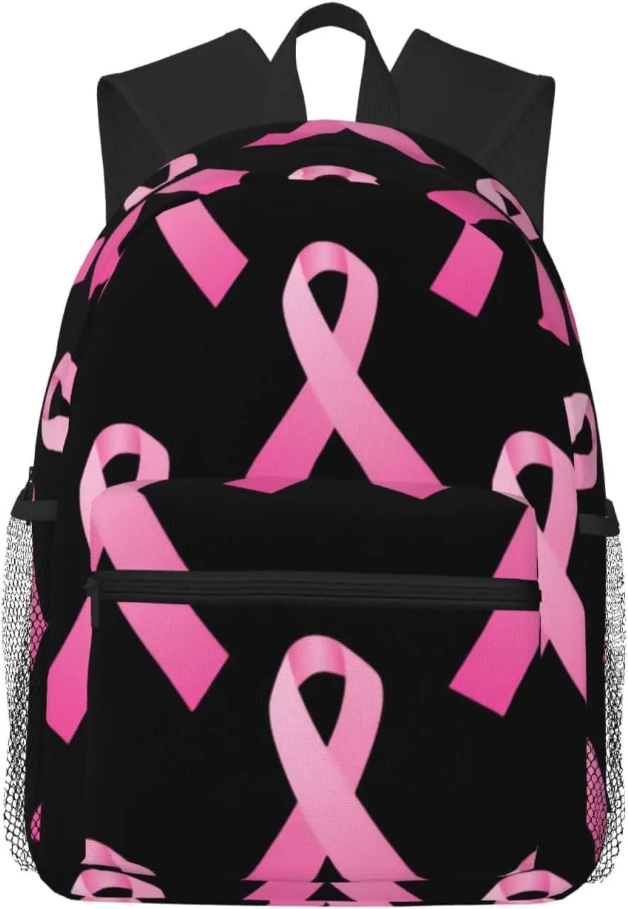 Breast Cancer Awareness Lightweight Packable Backpack Travel Casual Hiking Daypack Foldable Backpack For Men Women