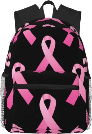 Breast Cancer Awareness Lightweight Packable Backpack Travel Casual Hiking Daypack Foldable Backpack For Men Women