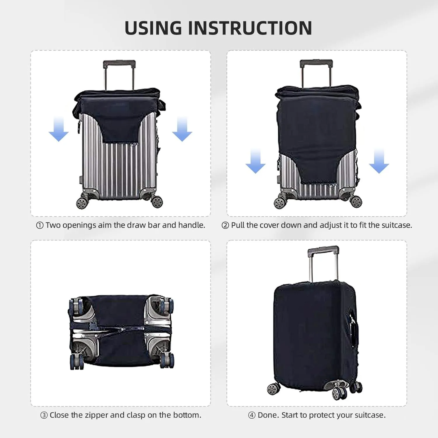 Bright Cabbage Print Washable Luggage Cover Fashion Suitcase Protector Cover Fits 18-32 Inch Luggage