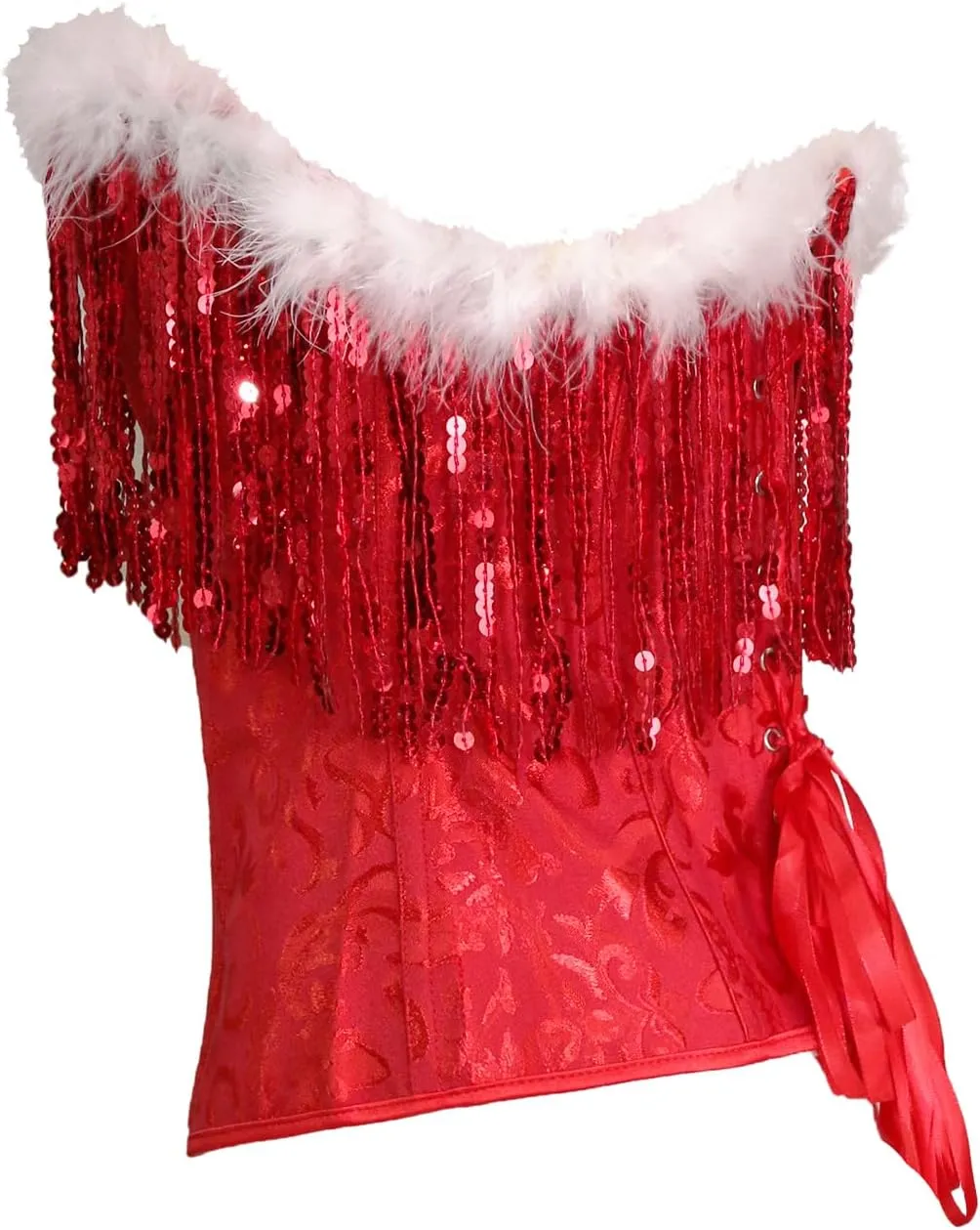 bslingerie Womens Waist Cincher Bustier Boned Corset