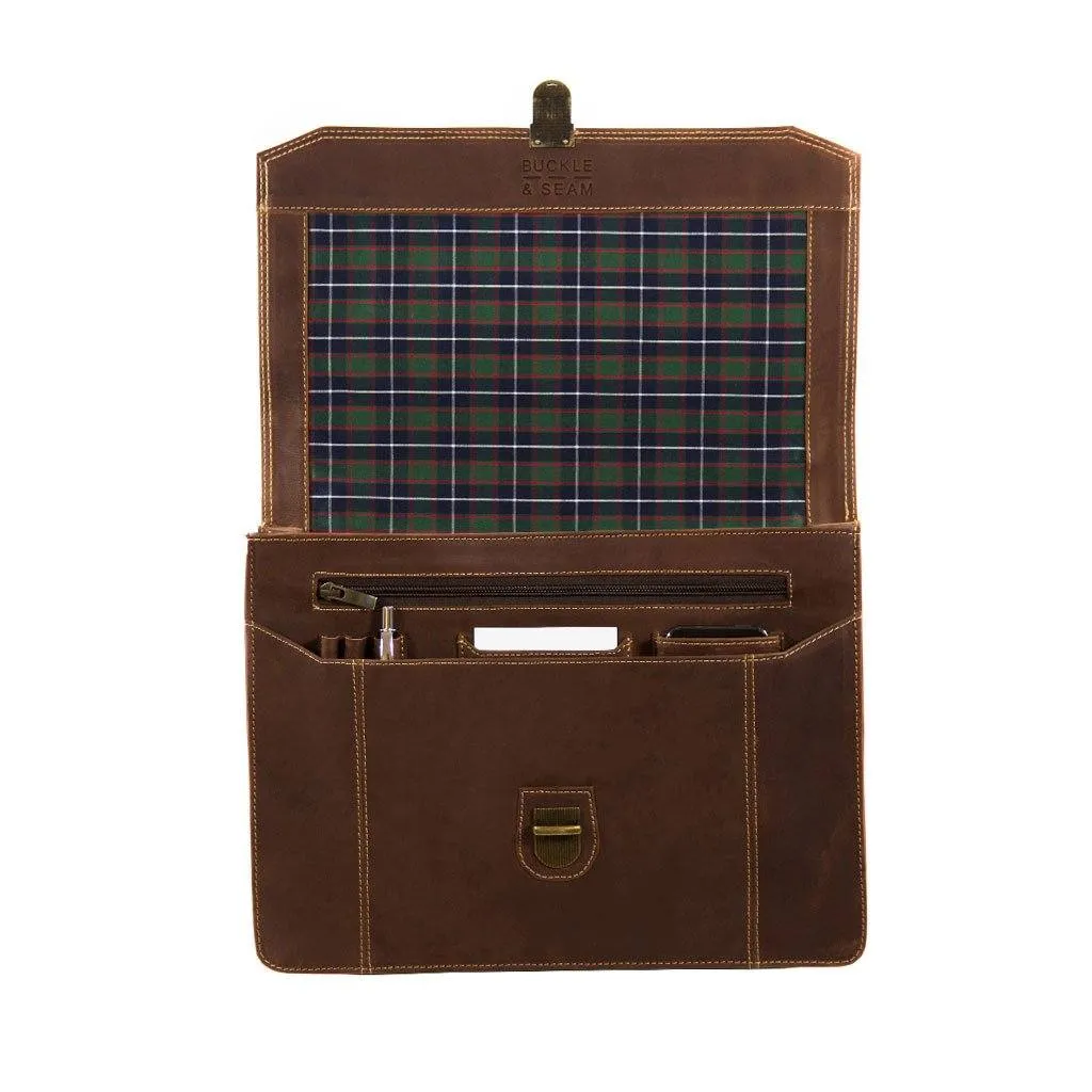 Buckle & Seam 13"Leather Laptop Satchel Bag – CARA