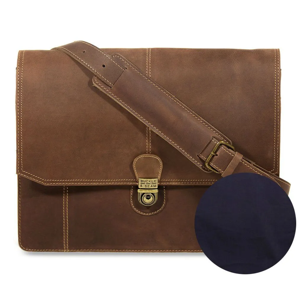 Buckle & Seam 13"Leather Laptop Satchel Bag – CARA