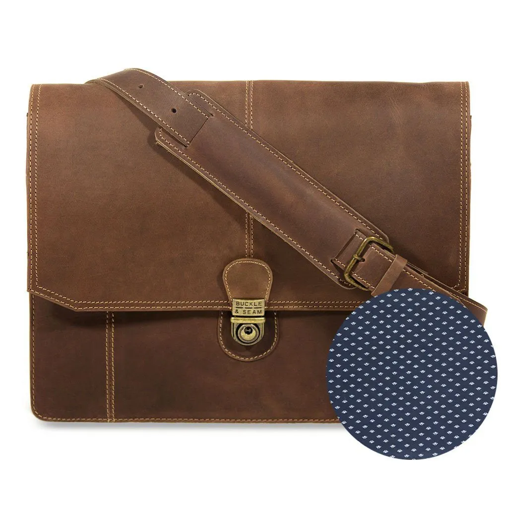 Buckle & Seam 13"Leather Laptop Satchel Bag – CARA