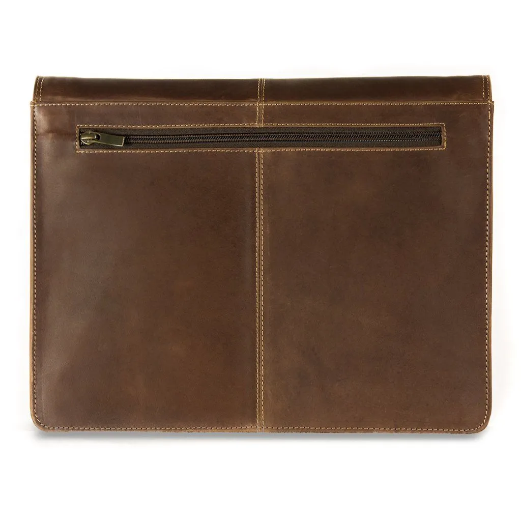Buckle & Seam 13"Leather Laptop Satchel Bag – CARA